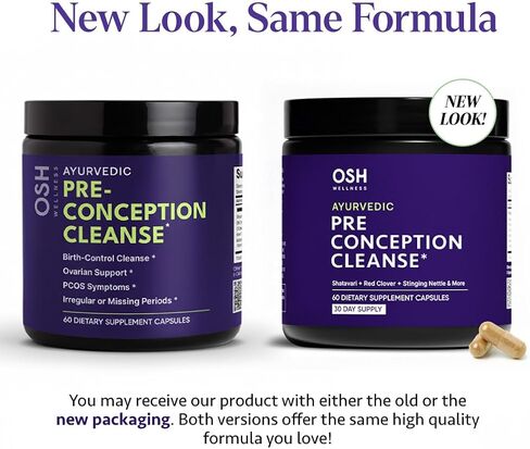 OSH Wellness Ayurvedic Fertility Supplements for Women | Support Ovulation | Conception for Women | Egg Quality | CoQ10, Maca Root, Vitex, & Vitamins | 90 Capsules in Saudi Arabia