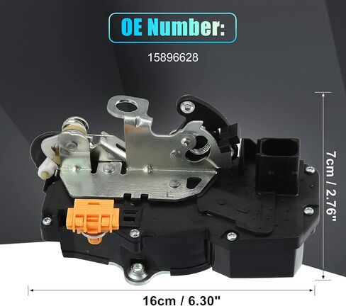 X AUTOHAUX قفل باب كهربائي المحرك المحرك الخلفي الأيسر جانب السائق لسيارة شيفروليه تاهو 2007-2009 لسيارة شيفروليه أفالانش 2007-2009 15896628 in Saudi Arabia