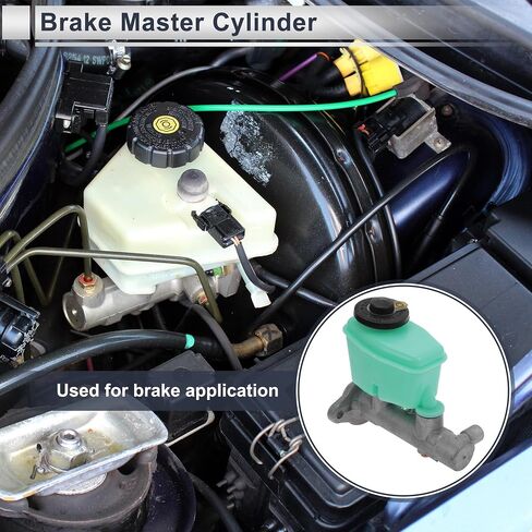 أسطوانة الفرامل الرئيسية لحجرة المحرك لسيارة Toyota 4Runner 1996-2000 L4 2.7L أسطوانة رئيسية هيدروليكية متينة رقم 472013D350 مع خزان سبائك الألومنيوم والبلاستيك 1 قطعة in Saudi Arabia