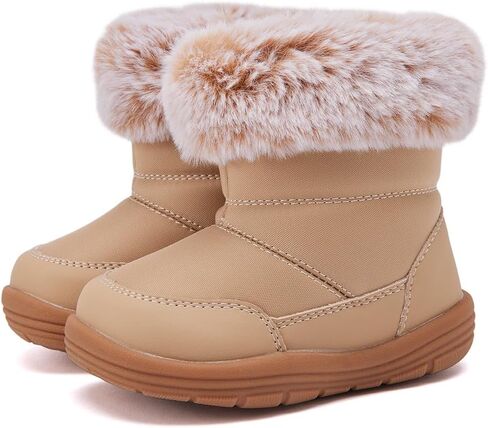 BMCiTYBM Baby Snow Boots Boys Girls Winter Infant Shoes Anti-Slip 6 9 12 18 24 Months Faux Fur in Saudi Arabia