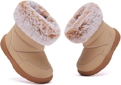 BMCiTYBM Baby Snow Boots Boys Girls Winter Infant Shoes Anti-Slip 6 9 12 18 24 Months Faux Fur in Saudi Arabia