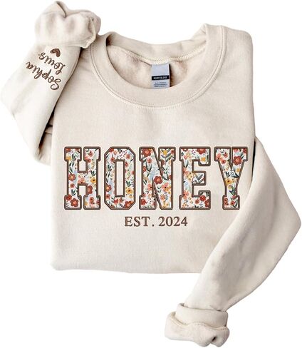 Custom Embroidered Mama Grandma Sweatshirt, Sweatshirts for Women, Personalized Gifts for Mama Grandma in Kuwait