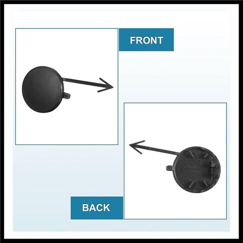 Front Bumper Tow Hook Cover Car Towing Hook Eye Hole Cover Replacement 3C8807241A for Volkswagen Passat CC 2013-2017 Matte Black Durable Material in Saudi Arabia