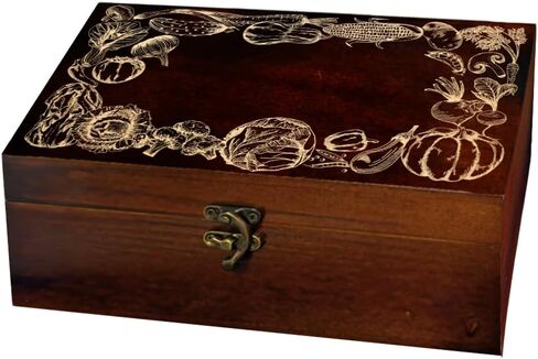 arricraft 1 Pc Wooden Memory Keepsake Box, Sun Moon Tree of Life Engraved Pattern Rectangle Pine Tarot Box for Anniversary Jewelry Board Storage (9.45x5.51x3.54 Inch) in Saudi Arabia