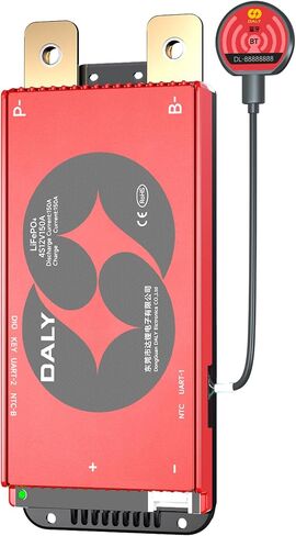 DALY BMS 12V 4S 200A Balance - Smart Bluetooth BMS with 5A Active Cell Balancing for 12V LiFePO4 Battery Pack RV Campers Boating Overlanding Home Energy in Saudi Arabia