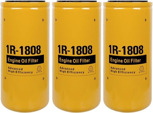 3 قطعة 1R1808 فلتر زيت متوافق مع كاتربيلر 1R-1808 فلتر زيت CAT 3406B 3408 3412C 3412 3306B حفارة استبدال 275-2604 in Saudi Arabia