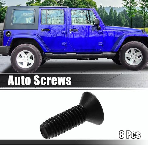X AUTOHAUX 8pcs Auto Screws for Jeep Wrangler CJ7 YJ TJ 1976-2006 Fasteners Windshield Frame Hinge Tailgates Screw Door Bolts Mirror Window Hinges Nuts Torx Screw in Saudi Arabia