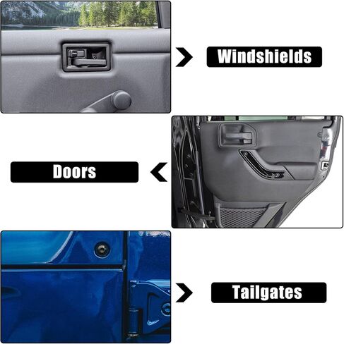X AUTOHAUX 8pcs Auto Screws for Jeep Wrangler CJ7 YJ TJ 1976-2006 Fasteners Windshield Frame Hinge Tailgates Screw Door Bolts Mirror Window Hinges Nuts Torx Screw in Saudi Arabia
