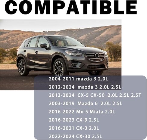مجموعة شداد الحزام مع بكرة تناسب 2004-2024 مازدا 3 2013-2024 CX-5 CX-50 2003-2019 مازدا 6 2016-2022 Mx-5 مياتا 2016-2023 CX-9 2016-2021 CX-3 2022-2024 CX-30 2.0L 2.5L استبدال #PE7W-15-980 in Saudi Arabia