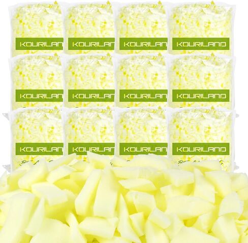 4LBS Bean Bag Filler - Shredded Memory Foam Beanbag Filling Pillow Stuffing Bean Bag Refill for Couch Cushion Stuffed Animals Dog Bed Chair Arts Crafts in Kuwait