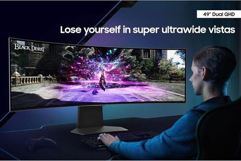 SAMSUNG LS49CG954SNXZA-RB شاشة ألعاب ذكية منحنية مقاس 49 بوصة Odyssey Neo G9 OLED 5120x1440 240 هرتز - مُجددة معتمدة in Kuwait