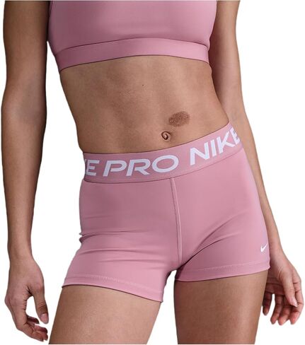 شورت Nike ProWomen's 3 بوصات (Elemental Pink/White، CZ9857-699) in Saudi Arabia