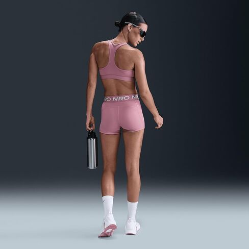 شورت Nike ProWomen's 3 بوصات (Elemental Pink/White، CZ9857-699) in Saudi Arabia