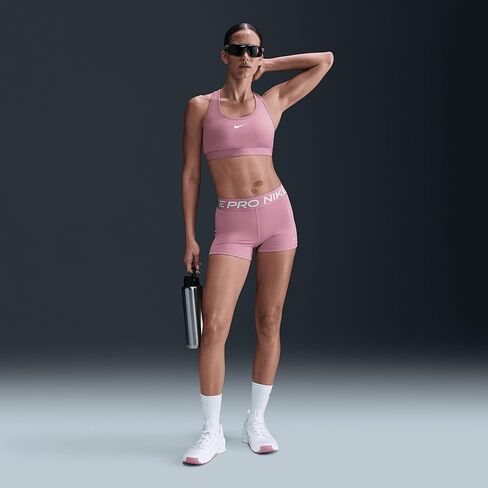 شورت Nike ProWomen's 3 بوصات (Elemental Pink/White، CZ9857-699) in Saudi Arabia