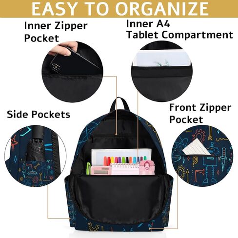 Toddler Backpack for Boys Girls, Kids Backpacks for Preschool, Kindergarten, Elementary School with Padded Back, Sturdy School Bags Children Bookbags Casual Travel Back Pack (Robot) in Kuwait