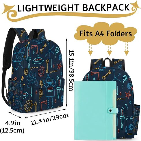 Toddler Backpack for Boys Girls, Kids Backpacks for Preschool, Kindergarten, Elementary School with Padded Back, Sturdy School Bags Children Bookbags Casual Travel Back Pack (Robot) in Kuwait