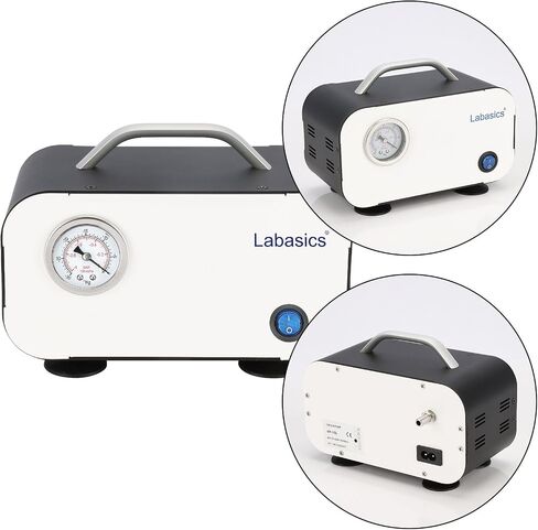 Diaphragm Vacuum Pump, Oil Free Vacuum Pump Portable Pressure Pump with 10 L/min Flow Rate for Lab Vacuum Filtration Distillation Laboratory Work, 110-220V in Saudi Arabia