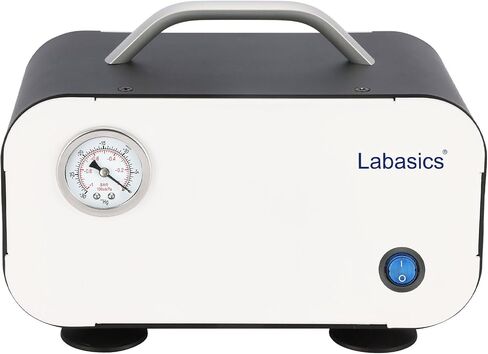 Diaphragm Vacuum Pump, Oil Free Vacuum Pump Portable Pressure Pump with 10 L/min Flow Rate for Lab Vacuum Filtration Distillation Laboratory Work, 110-220V in Saudi Arabia