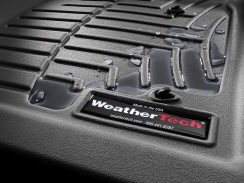 WeatherTech Custom Fit FloorLiners for Jeep Compass - 1st & 2nd Row (441205-1-2), Black in Saudi Arabia