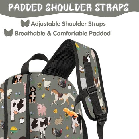 School Backpack for Girls Boys- Waterproof College School Bag Bookbag Daypack Travel Backpack for Woman Man,Cute Farm Animal in Saudi Arabia