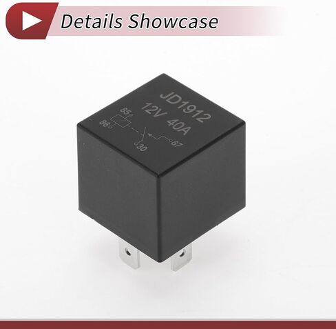 1 Pcs Automotive 4 Pins Multi Purpose Relay for Mercedes-Benz B200 2006-2011 No.4H0951253A/8K0951253 12V 30/40A Black in Saudi Arabia