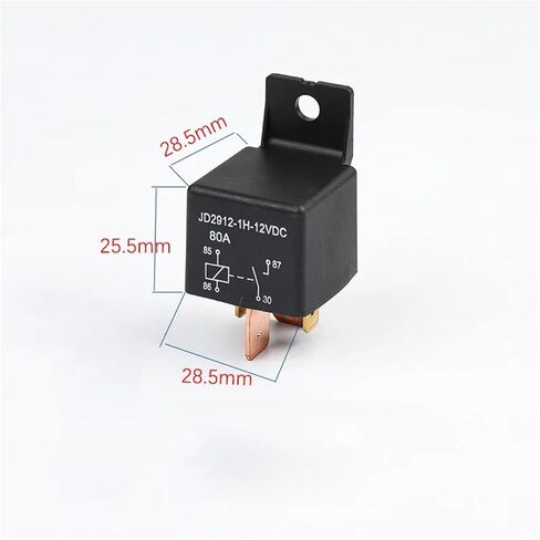 80A high-Power Upgraded Version of Automobile Relay 12V24V4-pin 5-pin high-Current Wide-Leg Relay with Socket. (Color : 80A, Size : 4-pin Plug DC36V) in Saudi Arabia