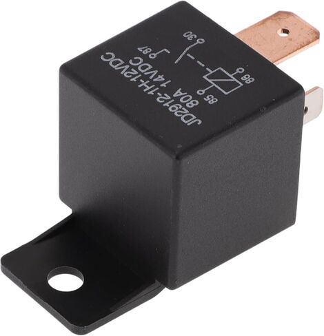 4 Pins 80A 12V Auto Relay Multi Purpose Waterproof Car Relay Black 1 Pc in Saudi Arabia