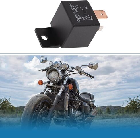 4 Pins 80A 12V Auto Relay Multi Purpose Waterproof Car Relay Black 1 Pc in Saudi Arabia
