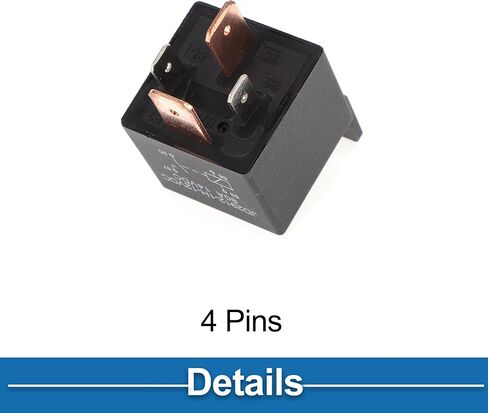 4 Pins 80A 12V Auto Relay Multi Purpose Waterproof Car Relay Black 1 Pc in Saudi Arabia