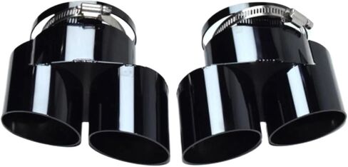 Compatible With 2020-2025 BMW X5 X6 X7 Muffler G05 G06 G07 Tailpipe Upgrade M60i Exhaust Tip Tip Nozzle Stainless Steel Exhaust Head(Black) in Saudi Arabia
