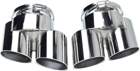 Compatible With 2020-2025 BMW X5 X6 X7 Muffler G05 G06 G07 Tailpipe Upgrade M60i Exhaust Tip Tip Nozzle Stainless Steel Exhaust Head(Black) in Saudi Arabia