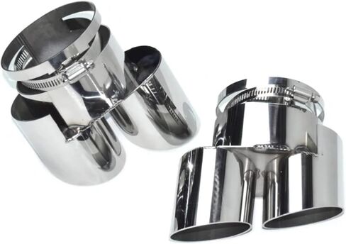 Compatible With 2020-2025 BMW X5 X6 X7 Muffler G05 G06 G07 Tailpipe Upgrade M60i Exhaust Tip Tip Nozzle Stainless Steel Exhaust Head(Black) in Saudi Arabia