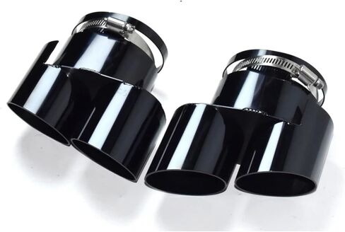 Compatible With 2020-2025 BMW X5 X6 X7 Muffler G05 G06 G07 Tailpipe Upgrade M60i Exhaust Tip Tip Nozzle Stainless Steel Exhaust Head(Black) in Saudi Arabia