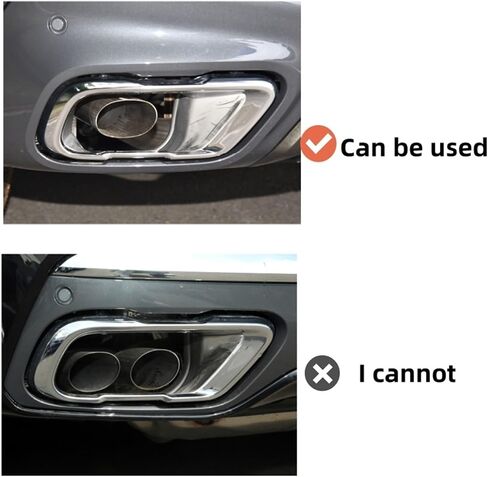 Compatible With 2020-2025 BMW X5 X6 X7 Muffler G05 G06 G07 Tailpipe Upgrade M60i Exhaust Tip Tip Nozzle Stainless Steel Exhaust Head(Black) in Saudi Arabia