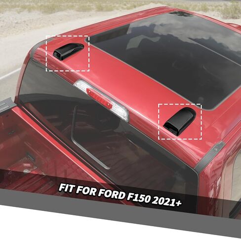 Jimen Compatible with Ford F150 2021-2023, 2PCS Roof Antenna Cover Radio Signal Antenna Decoration Trim Cover (Carbon Fiber) in Saudi Arabia