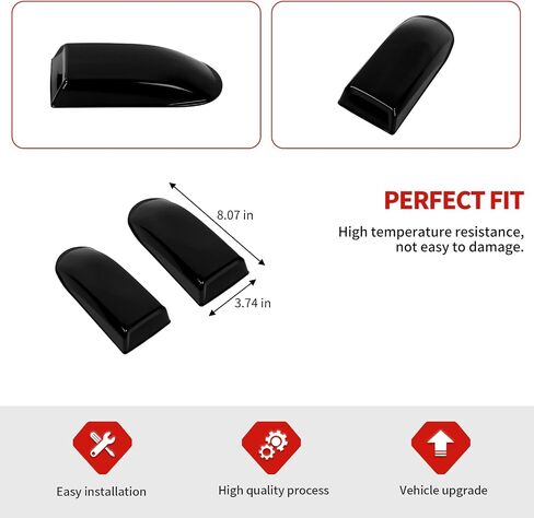 Jimen Compatible with Ford F150 2021-2023, 2PCS Roof Antenna Cover Radio Signal Antenna Decoration Trim Cover (Carbon Fiber) in Saudi Arabia