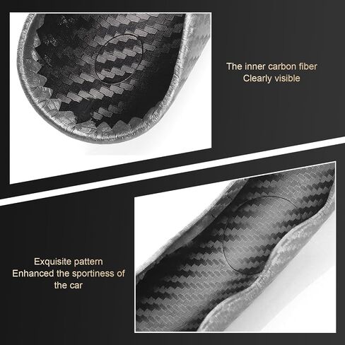 3PCS Steering Wheel Cover, Carbon Fiber Anti-Skid Steering Wheel protection, Car Steering Wheel Cover for Men/Women, Segmented & Wavy Design, Universal Car Interior Accessories (Black) in Saudi Arabia