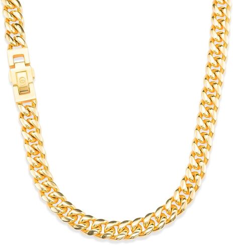 012 Cubano Bold Cuban Chain - 18K Gold, 304 Stainless Steel in Saudi Arabia