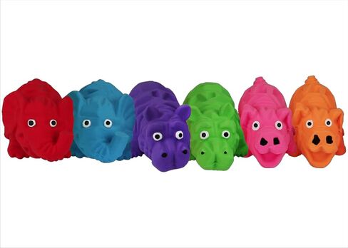 HDP Multipet Latex Squeaking Mini Toy Bundle Color:Chicken Pack of 3 in Saudi Arabia