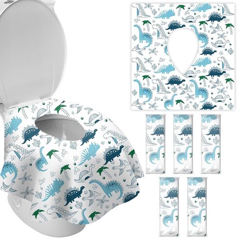 10 Pcs Disposable Stool Seat Covers, Waterproof Non-Slip Toilet Seat Covers for Bathroom Public Restrooms, Portable for Travel -Blue in Saudi Arabia