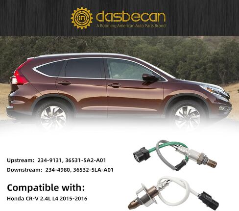 Dasbecan 2PCS O2 Oxygen Sensor Set Compatible with Honda CR-V 2012-2019 & Accord 2013-2017 Upstream & Downstream Sensors 234-9131 & 234-4980 in Saudi Arabia