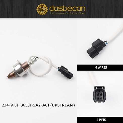 Dasbecan 2PCS O2 Oxygen Sensor Set Compatible with Honda CR-V 2012-2019 & Accord 2013-2017 Upstream & Downstream Sensors 234-9131 & 234-4980 in Saudi Arabia