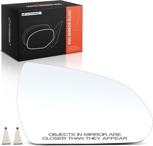 A-Premium Right Passenger Side Non-Heated Mirror Glass with Backing Plate - Compatible with Hyundai Elantra 2017 2018 2019 2020 - Exterior Side View Convex Mirror, Replace # 87621F3050 in Saudi Arabia