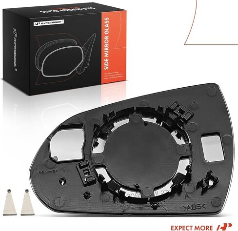 A-Premium Right Passenger Side Non-Heated Mirror Glass with Backing Plate - Compatible with Hyundai Elantra 2017 2018 2019 2020 - Exterior Side View Convex Mirror, Replace # 87621F3050 in Saudi Arabia