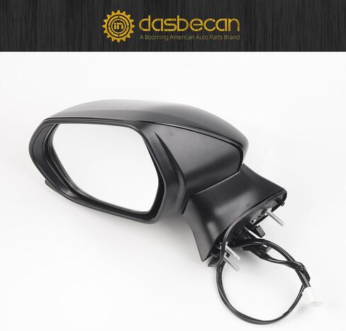 Dasbecan Passenger Right Side Door Mirror Assembly Compatible with Toyota Camry 2018-2024 NO Heated NO Turn Signal Without Blind Spot Detection(BSD) Replaces# TO1321366 87910-06800 3 Pins in Saudi Arabia