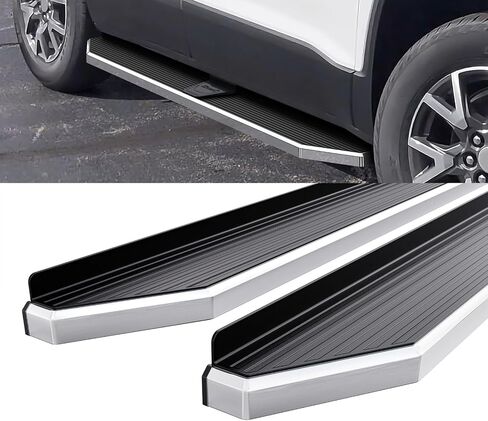 HD Ridez Running Board 6" Silver Compatible with Chevy Traverse 2018-2023 (Nerf Bar Side Steps Side Bars) in Saudi Arabia