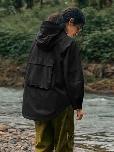 Yousify Womens Waterproof Rain Jackets Raincoat Hooded Lined Windbreaker Trench Coat With Pockets for Outdoor Hiking in Saudi Arabia
