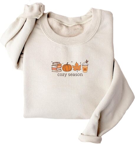 Womens Fall Cozy Season Sweatshirt Tis The Season Pumpkin Patch Autumn Football Graphic Shirt in Saudi Arabia