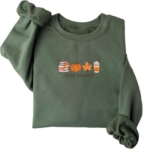 Womens Fall Cozy Season Sweatshirt Tis The Season Pumpkin Patch Autumn Football Graphic Shirt in Saudi Arabia