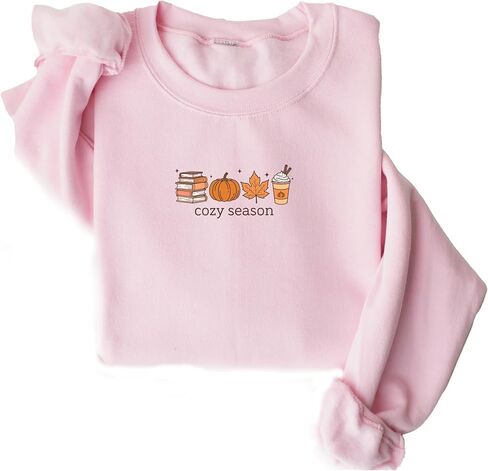 Womens Fall Cozy Season Sweatshirt Tis The Season Pumpkin Patch Autumn Football Graphic Shirt in Saudi Arabia
